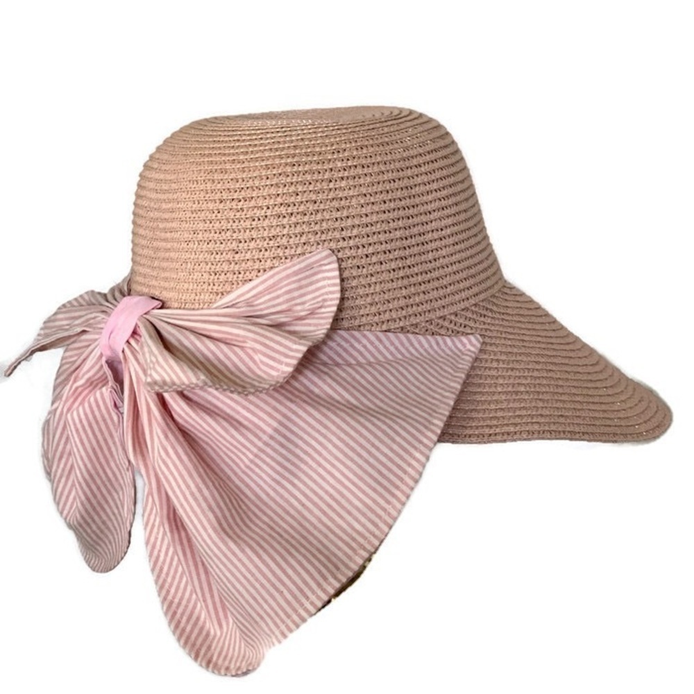 NEW-SOFT Straw Wide Brim Neck Protection Visor Hat